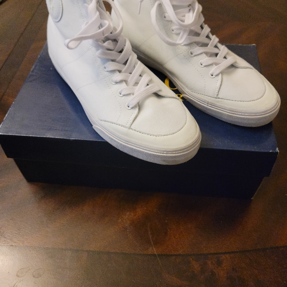White polo high tops